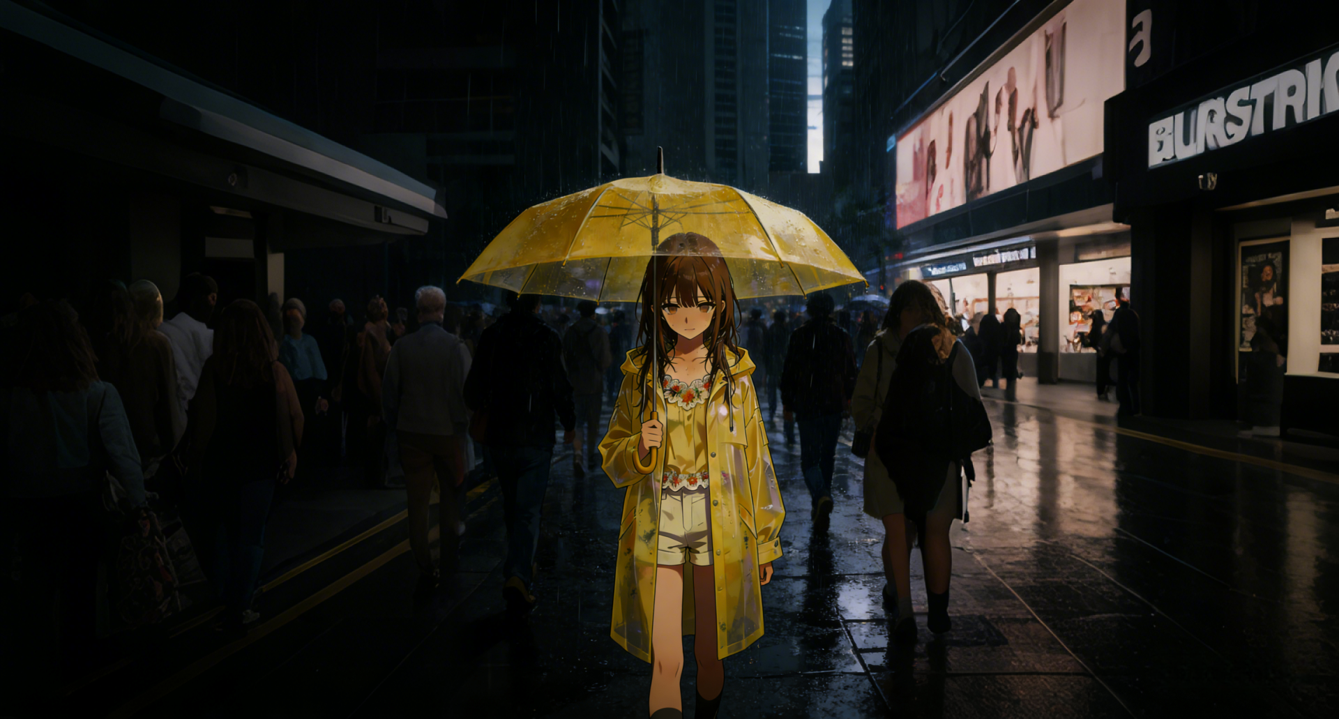 遗忘雨 视觉小说 主视觉图 雨城背景